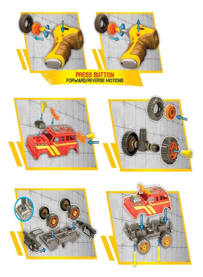 Lanard® Tuff Tools® Build It 4x4 Off-Road Truck - Image 2